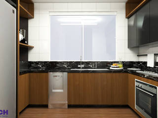 Cozinha - TR, Luiza Broch Arquitetura e Design Luiza Broch Arquitetura e Design Built-in kitchens