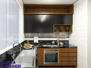 Cozinha - TR, Luiza Broch Arquitetura e Design Luiza Broch Arquitetura e Design Built-in kitchens