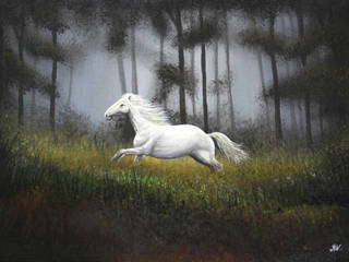 Pick “The White Stallion” Still Life Art from Indian Art Ideas! , Indian Art Ideas Indian Art Ideas Інші кімнати