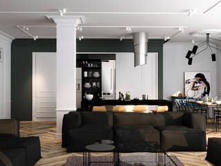 дизайн квартиры, FILYANOV_INTERIOR FILYANOV_INTERIOR Living room