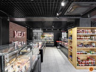 Мясная гильдия - новый формат современного магазина, Artichok Design Artichok Design Commercial spaces