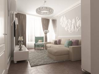 Квартира 66 кв.м, owndesign owndesign Eclectische woonkamers