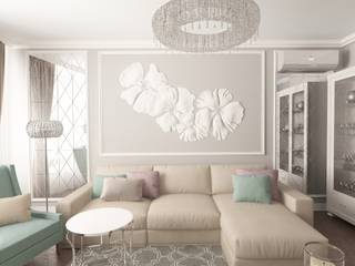Квартира 66 кв.м, owndesign owndesign Eclectische woonkamers