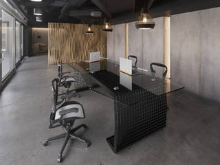 Office Desks by Cobermaster Concept, Cobermaster Concept Cobermaster Concept ห้องทำงาน/อ่านหนังสือ เหล็ก