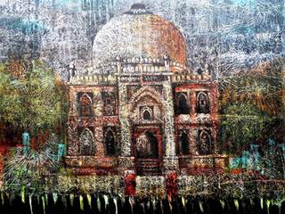 Avail “Lodhi Garden” Oil Painting by Ram Kumar Maheshwari, Indian Art Ideas Indian Art Ideas ІлюстраціїКартини та картини