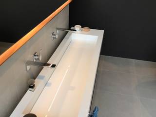 Masterbad, innenarchitektur-rathke innenarchitektur-rathke 現代浴室設計點子、靈感&圖片 複合木地板 Transparent