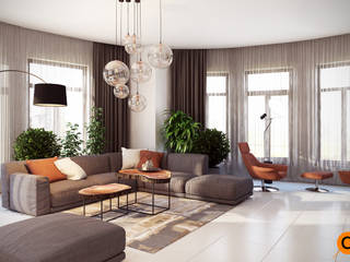 Дом в эко стиле, Artichok Design Artichok Design Living room Grey