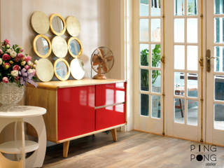 Showroom PingPong, PingPong Atelier Furniture PingPong Atelier Furniture Ingresso, Corridoio & Scale in stile moderno