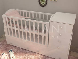 Shabby Chic Nursery Room, Lavani Interior Lavani Interior Kamar Bayi/Anak Klasik Kayu Wood effect