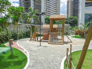 Playground - Condíminio Alameda Imperial - Recife - PE, kleyton abreu arquitetura kleyton abreu arquitetura Jardin moderne