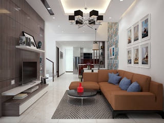 NHÀ PHỐ TẠI HUẾ, DCOR DCOR Asian style living room
