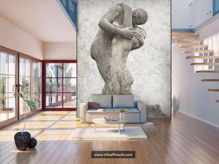 Romantic wall murals, Affreschi & Affreschi Affreschi & Affreschi Стены и пол в стиле модерн