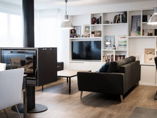 Reforma en Donostia, pls arquitectura pls arquitectura Scandinavian style living room