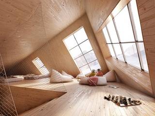 Drevo - Wood Solutions Lda Minimalist bedroom