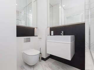 projekt wnętrza mieszkania, Dmowska design Dmowska design Modern Bathroom