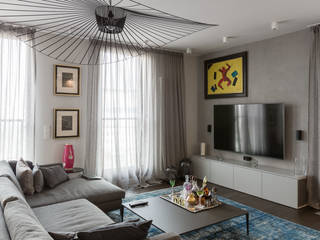 projekt wnętrza mieszkania, Dmowska design Dmowska design Salones de estilo moderno