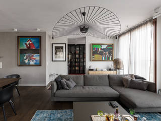 projekt wnętrza mieszkania, Dmowska design Dmowska design Modern living room