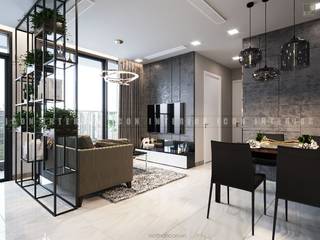 Aqua 3 Vinhomes Golden River - Phong cách hiện đại, ICON INTERIOR ICON INTERIOR Modern Living Room