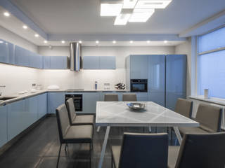 Flow - мужской минимализм, Irina Derbeneva Irina Derbeneva Kitchen Blue