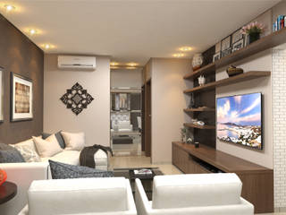 INTERIORES - APARTAMENTO 111,50m², Sotto Mayor Arquitetura e Urbanismo Sotto Mayor Arquitetura e Urbanismo เครื่องใช้ไฟฟ้า