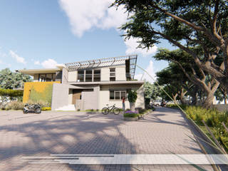 House to Office, Property Commerce Architects Property Commerce Architects Rumah Modern