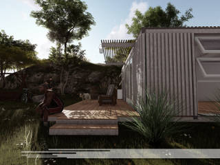 Container House, Property Commerce Architects Property Commerce Architects インダストリアルな 家