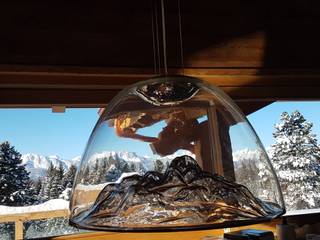 Private Chalet / Villars-Gryon, Switzerland, AXOLIGHT AXOLIGHT Balkon, Beranda & Teras Gaya Skandinavia