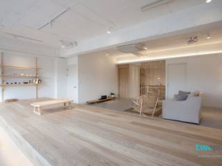 디자이너의 집 미니멀 라이프 – 상가주택 인테리어, 디자인투플라이 디자인투플라이 Asian style living room