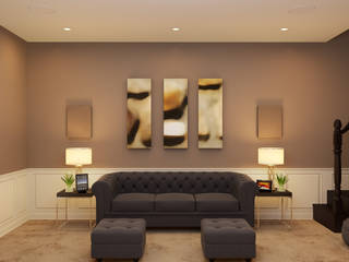 Kensington Basement Home Cinema, Custom Controls Custom Controls Classic style living room