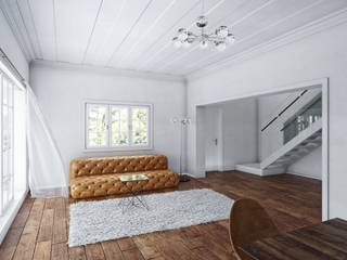 House Vanrenterghem (Tamboerskloof), 7Storeys 7Storeys Minimalist Oturma Odası