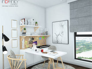 Scandinavian Design . Condominium, inDfinity Design (M) SDN BHD inDfinity Design (M) SDN BHD Study/office