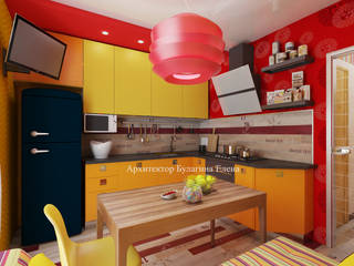Интерьер кухни в современном стиле, Архитектурное Бюро "Капитель" Архитектурное Бюро 'Капитель' Кухни в эклектичном стиле