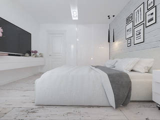 Спальня в светлых тонах, EPdesign EPdesign Minimalist bedroom