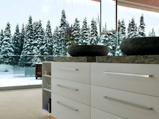 Switzerland Winter Villa, 7Storeys 7Storeys ミニマルスタイルの お風呂・バスルーム