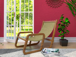 Cadeira MARAJOARA/Chair homify Salas de estar Madeira maciça Multi colorido móveis,móveis para sala,furniture,brazilian,design,wood,chair,cadeira,brazil,Bancos e cadeiras