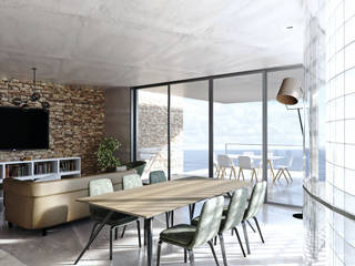 House Pretorius (Camps Bay), 7Storeys 7Storeys Salas de estilo minimalista