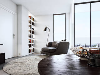 7Storeys Apartment Interior Designs, 7Storeys 7Storeys Minimalistische Wohnzimmer