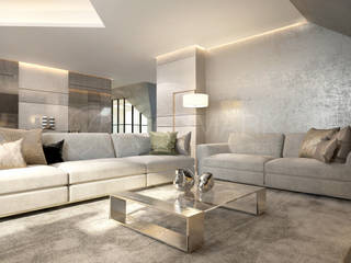 Apartment in Geneve. Апартаменты в Женеве., Anton Neumark Anton Neumark Living room