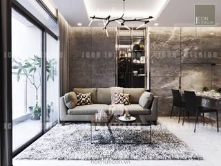 Nội thất chung cư cao cấp Vinhomes Central Park, ICON INTERIOR ICON INTERIOR Modern Living Room