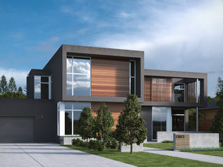 modern door Rendering Evolution Studio, Modern