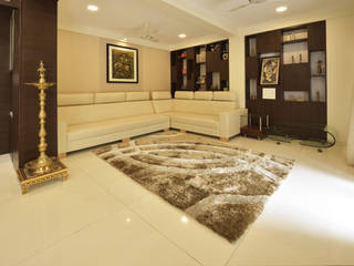 Mr. Shekhar Bedare's Residence, GREEN HAT STUDIO PVT LTD GREEN HAT STUDIO PVT LTD Salas / recibidores Contrachapado