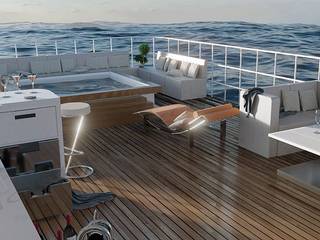 Allestimento ponte yacht, Alessandro Chessa Alessandro Chessa เรือยอร์ชและเรือเจ็ท