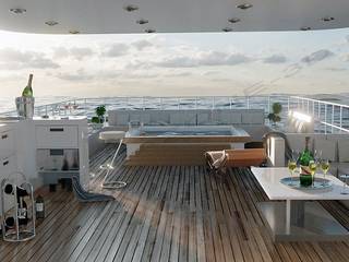 Allestimento ponte yacht, Alessandro Chessa Alessandro Chessa 모던스타일 요트 & 제트기