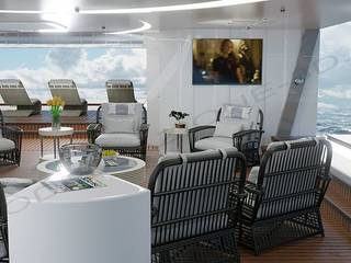 Interni yacht, Alessandro Chessa Alessandro Chessa Modern yachts & jets