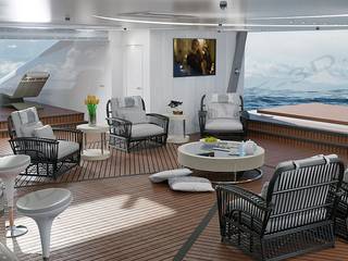 Interni yacht, Alessandro Chessa Alessandro Chessa เรือยอร์ชและเรือเจ็ท