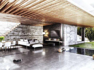 House Dominik (Gordons Bay), 7Storeys 7Storeys Salas de estilo minimalista