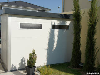 GO-ISO - hochwertiges Gartenhaus isoliert 3,16 x 2,00 m, Trapezblech Gonschior oHG Trapezblech Gonschior oHG Garden Shed Metal White