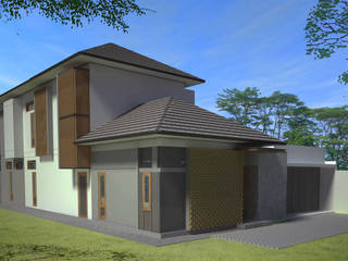 Cisaranten Residence, Kahuripan Architect Kahuripan Architect Single family home Bricks