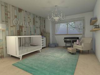 Diseño Interior Habitacion de bebe y cuarto de juegos, MM Design MM Design Pokój dla dziecka