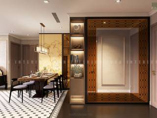 Nội thất căn hộ Vinhomes Central Park thiết kế theo phong cách Đông Dương, ICON INTERIOR ICON INTERIOR Puertas asiáticas